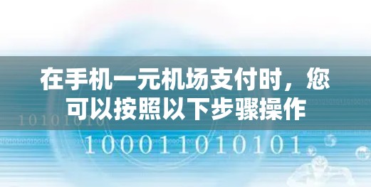 在手机一元机场支付时，您可以按照以下步骤操作