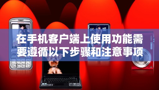 在手机客户端上使用功能需要遵循以下步骤和注意事项 在手机客户端上使用功能需要遵循以下步骤和注意事项