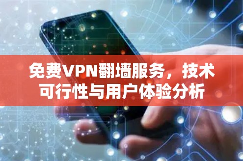 免费VPN翻墙服务,技术可行性与用户体验分析 免费VPN翻墙服务,技术可行性与用户体验分析