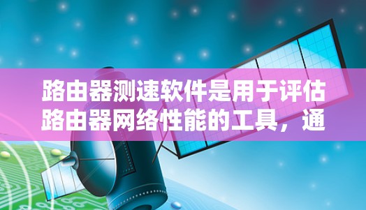 路由器测速软件是用于评估路由器网络性能的工具,通常包括吞吐量、延迟、包丢失率等关键指标。以下是详细的解答 路由器测速软件是用于评估路由器网络性能的工具,通常包括吞吐量、延迟、包丢失率等关键指标。以下是详细的解答