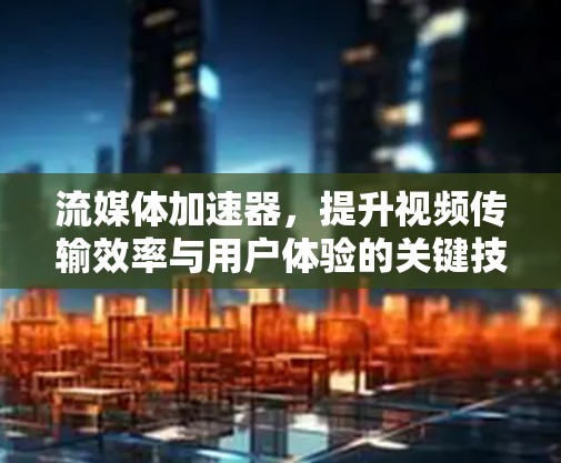 流媒体加速器，提升视频传输效率与用户体验的关键技术