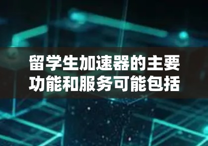 留学生加速器的主要功能和服务可能包括