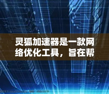 灵狐加速器是一款网络优化工具,旨在帮助用户提高网络连接速度和稳定性。虽然灵狐加速器最初是为移动端设计的,但也有电脑版版本可供使用。以下是一些关于灵狐加速器电脑版的信息和使用方法 灵狐加速器是一款网络优化工具,旨在帮助用户提高网络连接速度和稳定性。虽然灵狐加速器最初是为移动端设计的,但也有电脑版版本可供使用。以下是一些关于灵狐加速器电脑版的信息和使用方法