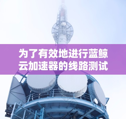 为了有效地进行蓝鲸云加速器的线路测试，以下是一种有条理的测试计划和步骤指南