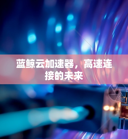 蓝鲸云加速器,高速连接的未来 蓝鲸云加速器,高速连接的未来
