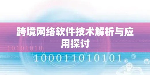 跨境网络软件技术解析与应用探讨