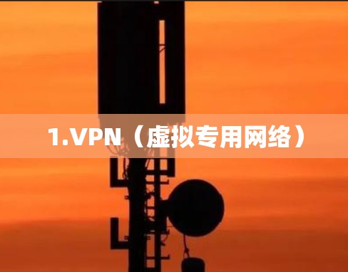 1.VPN(虚拟专用网络) 1.VPN(虚拟专用网络)