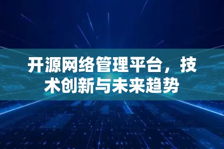 开源网络管理平台,技术创新与未来趋势 开源网络管理平台,技术创新与未来趋势