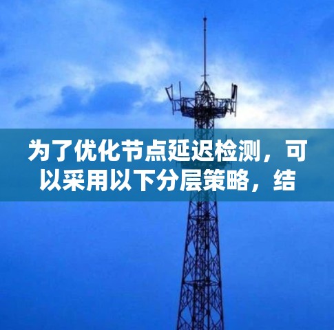 为了优化节点延迟检测，可以采用以下分层策略，结合多种方法和技术，以确保系统高效、可靠地运行