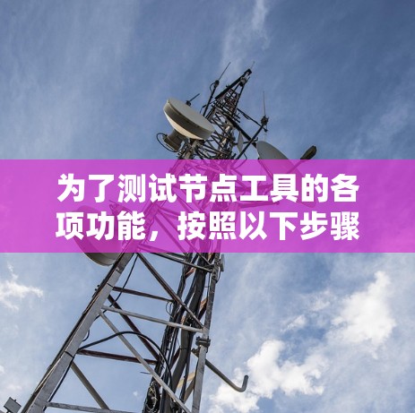 为了测试节点工具的各项功能,按照以下步骤进行 为了测试节点工具的各项功能,按照以下步骤进行