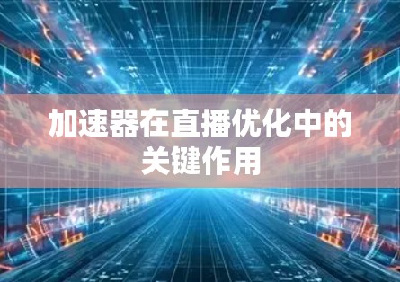 加速器在直播优化中的关键作用