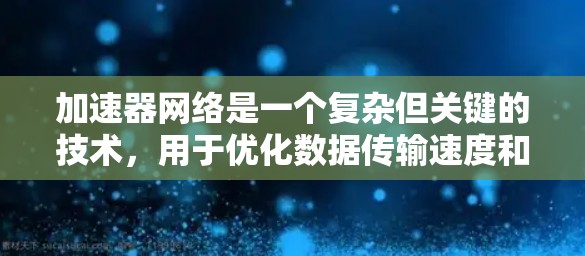 加速器网络是一个复杂但关键的技术，用于优化数据传输速度和带宽效率。以下是针对加速器网络可能遇到的问题及解决方案的总结