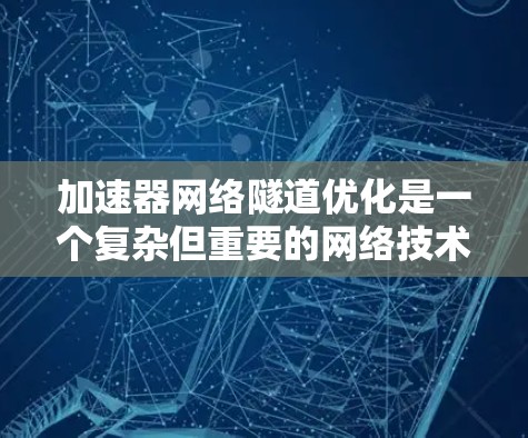 加速器网络隧道优化是一个复杂但重要的网络技术，旨在通过优化网络连接的性能和效率来提升整体网络性能。以下是对加速器网络隧道优化的详细总结