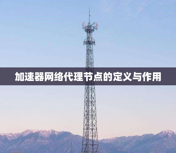 加速器网络代理节点的定义与作用