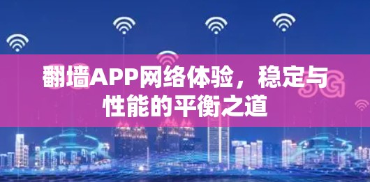 翻墙APP网络体验，稳定与性能的平衡之道
