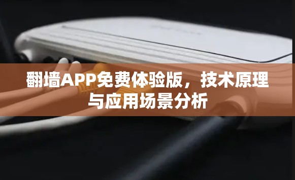 翻墙APP免费体验版,技术原理与应用场景分析 翻墙APP免费体验版,技术原理与应用场景分析