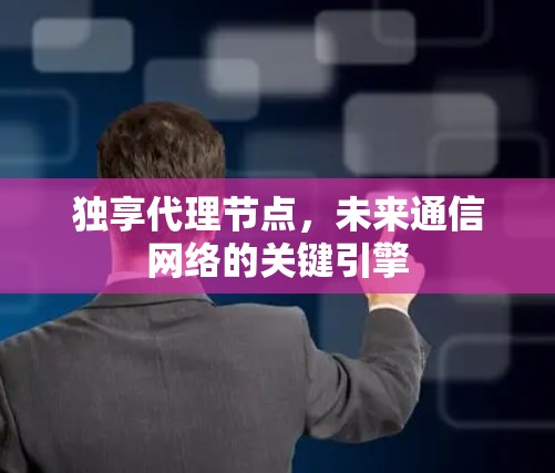 独享代理节点，未来通信网络的关键引擎
