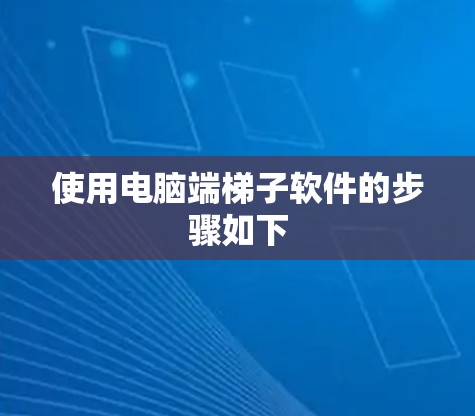 使用电脑端梯子软件的步骤如下