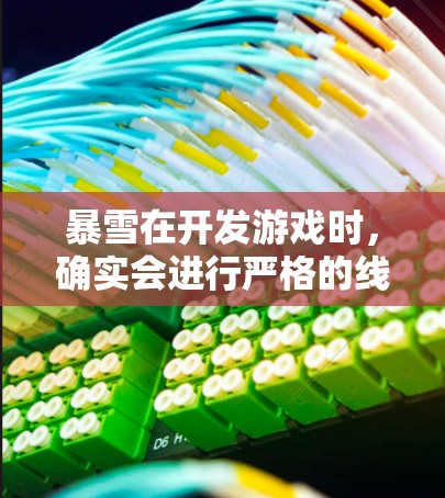 暴雪在开发游戏时,确实会进行严格的线路测试,以确保游戏在各种设备和网络环境下都能稳定运行。以下是一些关于暴雪游戏线路测试的详细信息 暴雪在开发游戏时,确实会进行严格的线路测试,以确保游戏在各种设备和网络环境下都能稳定运行。以下是一些关于暴雪游戏线路测试的详细信息