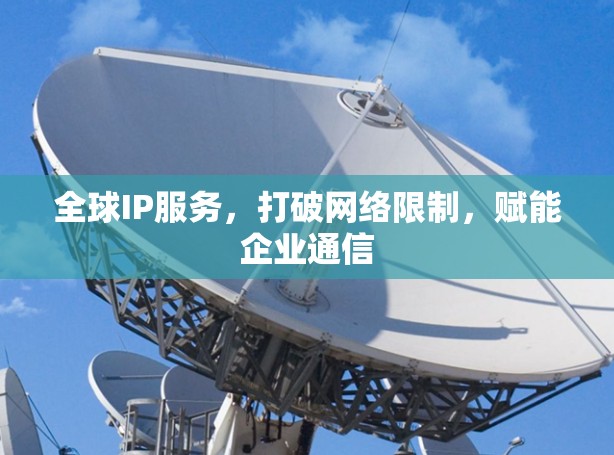 全球IP服务,打破网络限制,赋能企业通信 全球IP服务,打破网络限制,赋能企业通信