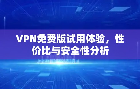 VPN免费版试用体验，性价比与安全性分析