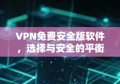 VPN免费安全版软件，选择与安全的平衡